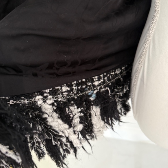 Chanel Classic Collarless Zipper Tweed Black Plaid ARTIC Jacket Blazer - Picture 11 of 16